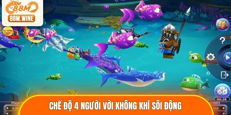 Chế độ 4 người với không khí sôi động